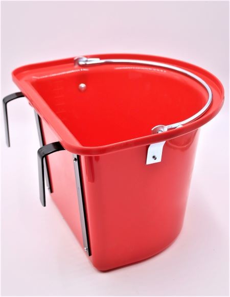 Futterkrippe rot mit Bügel