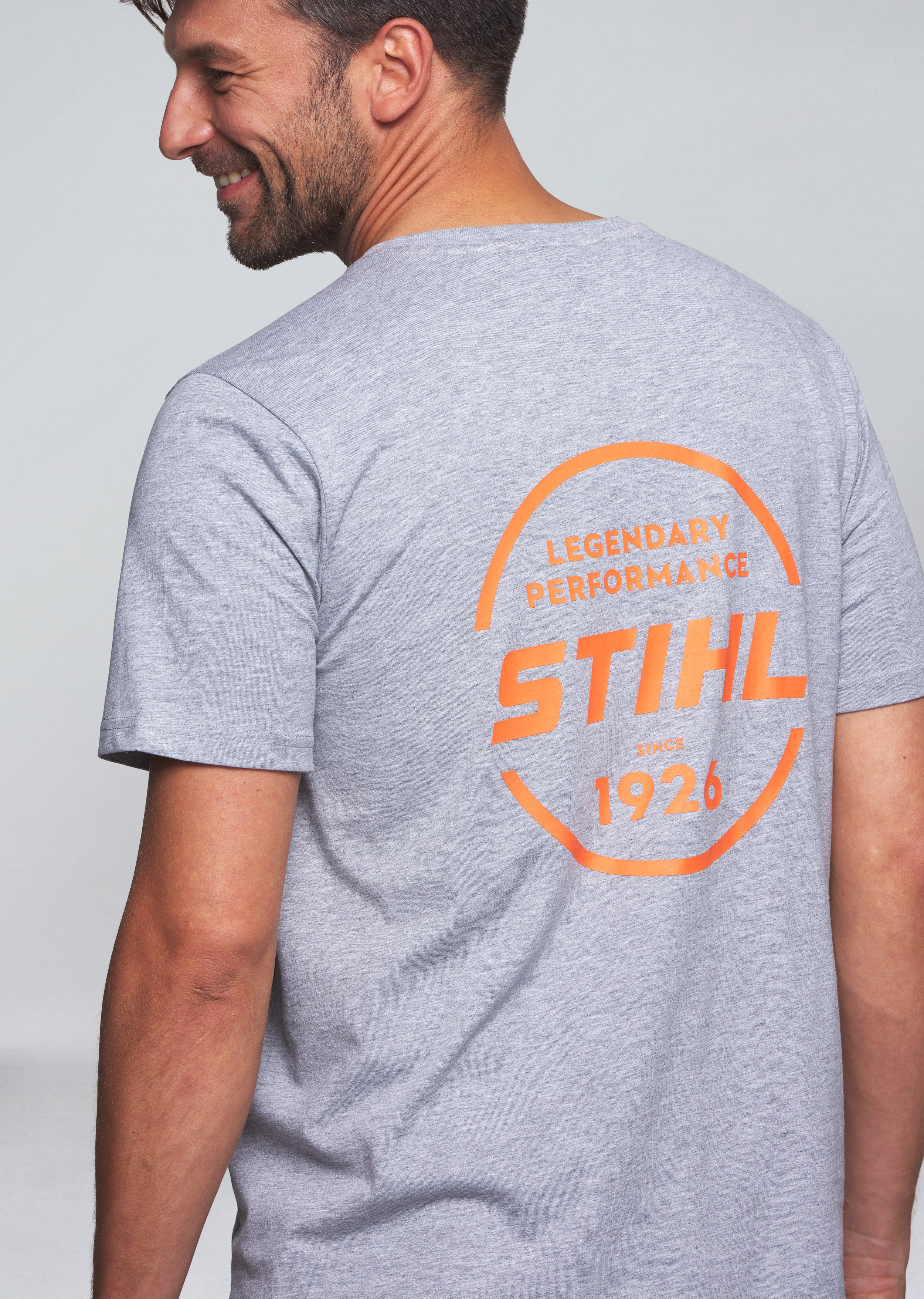 STIHL T-SHIRT LOGO-CIRCLE GRAU GR S