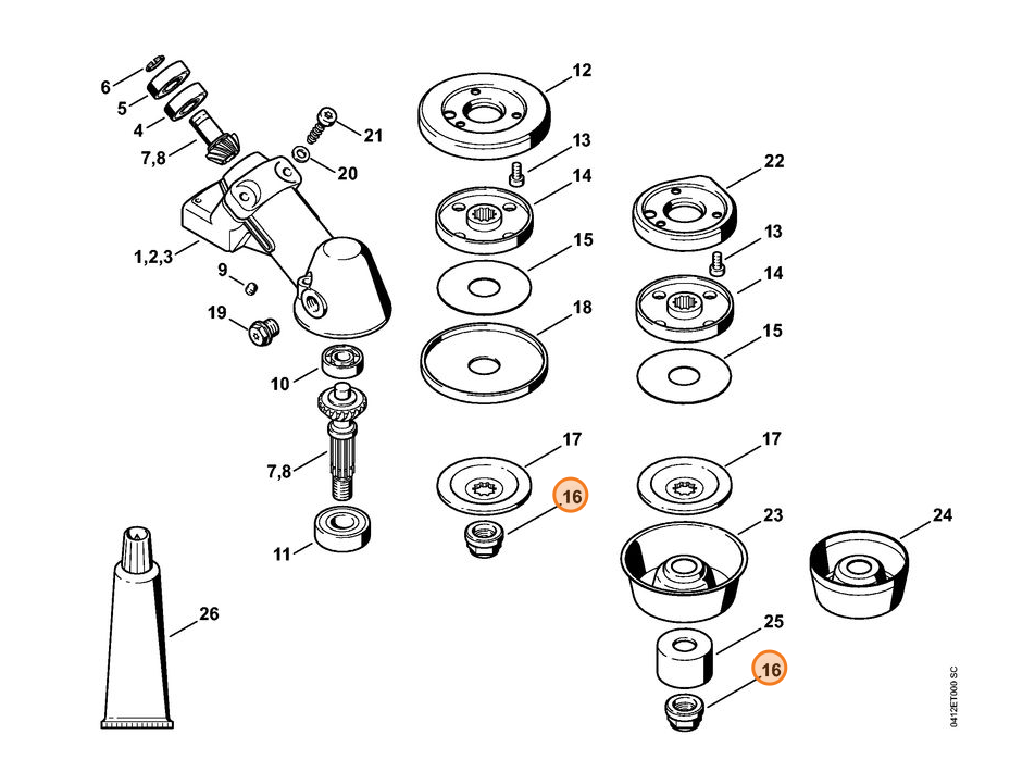 Bund-Sichermutter M12x1,5 / links