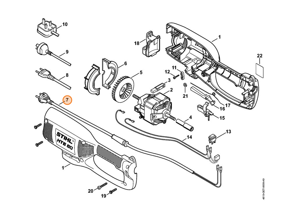 Anschlussleitung mit Tülle