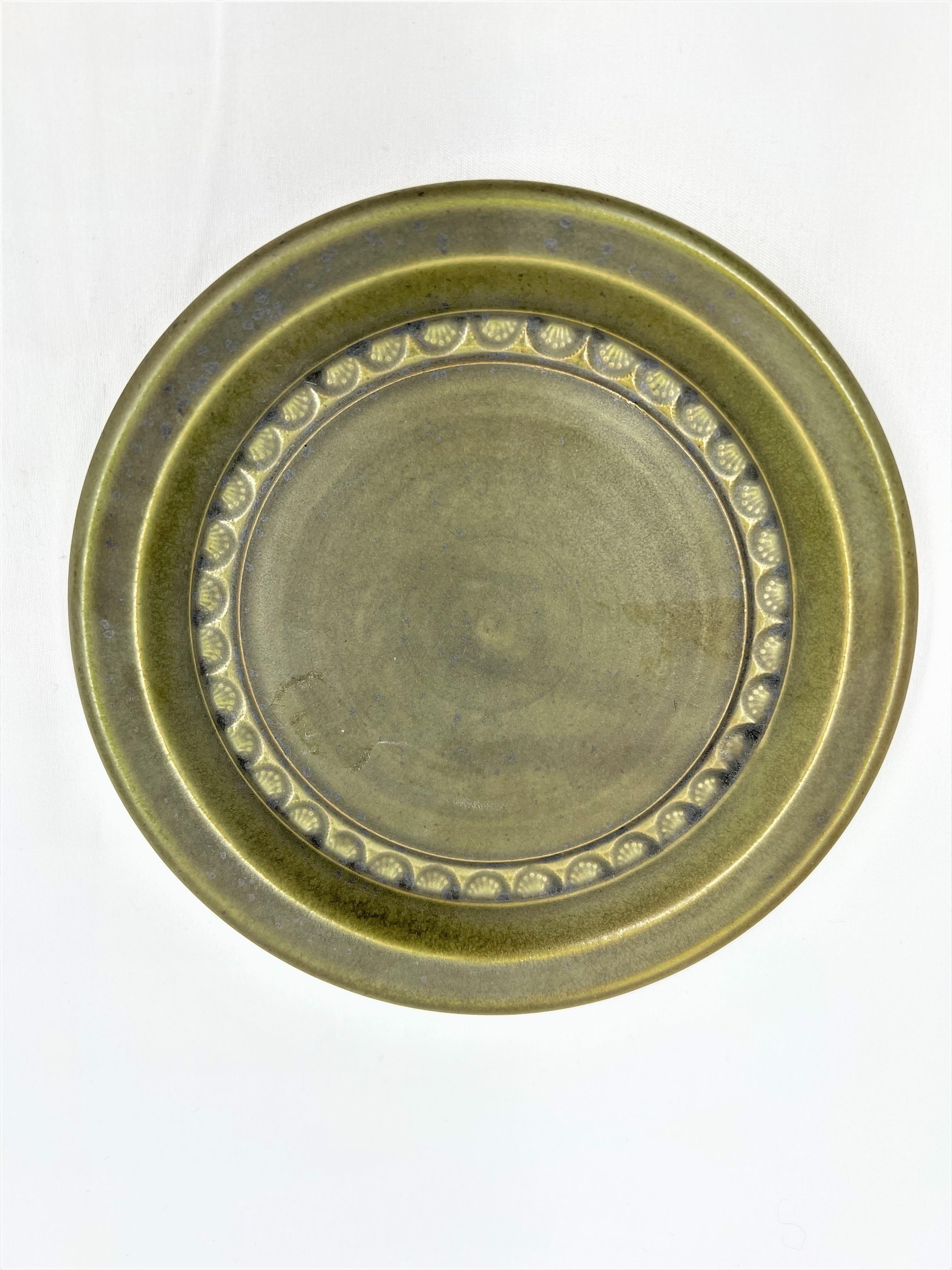 Keramikteller waldgrün 10,5 cm