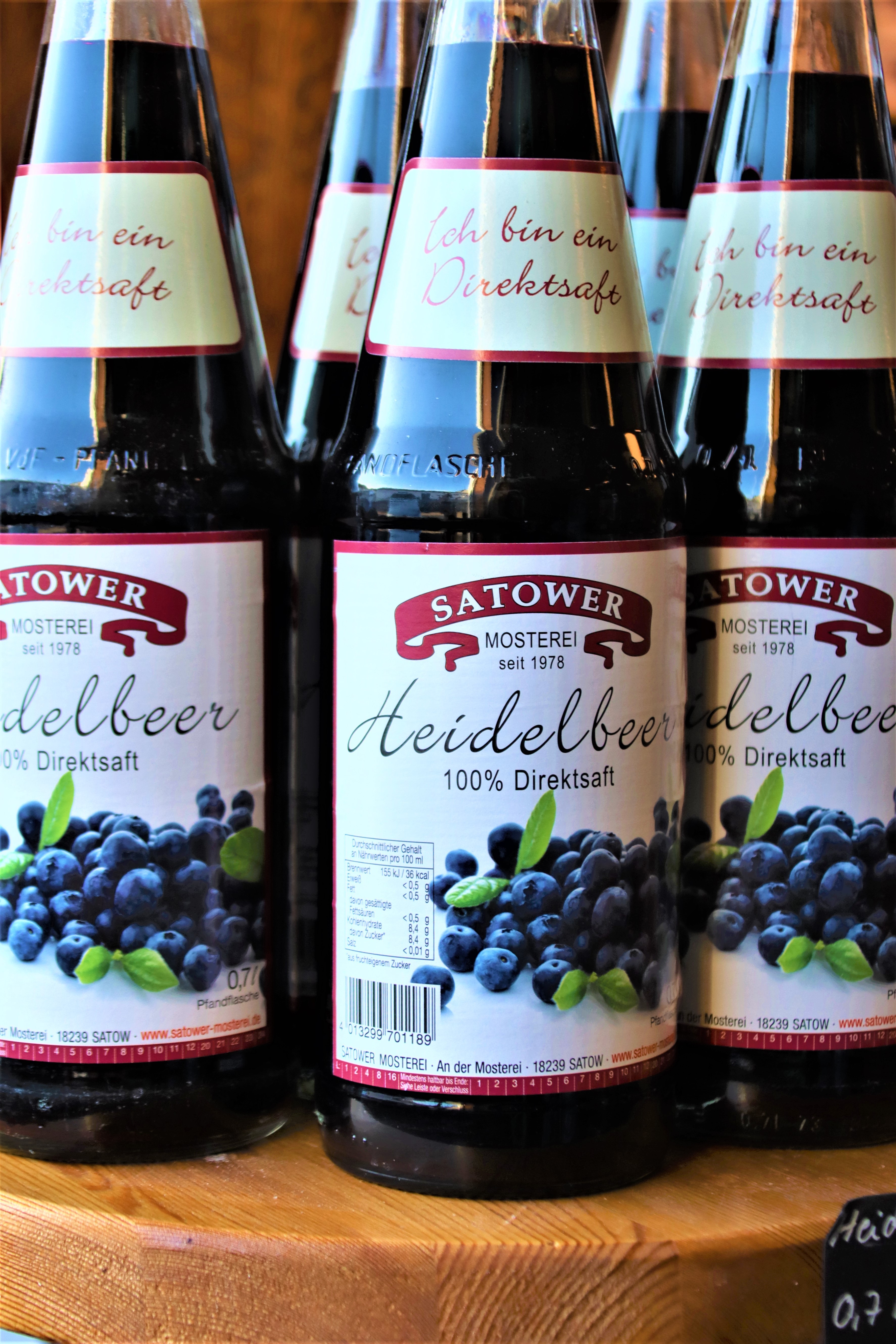 Heidelbeer-Direktsaft Satow