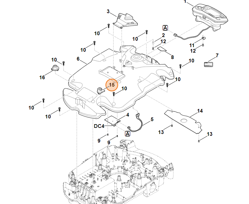 Halter für Staubkappen MI/RMI6