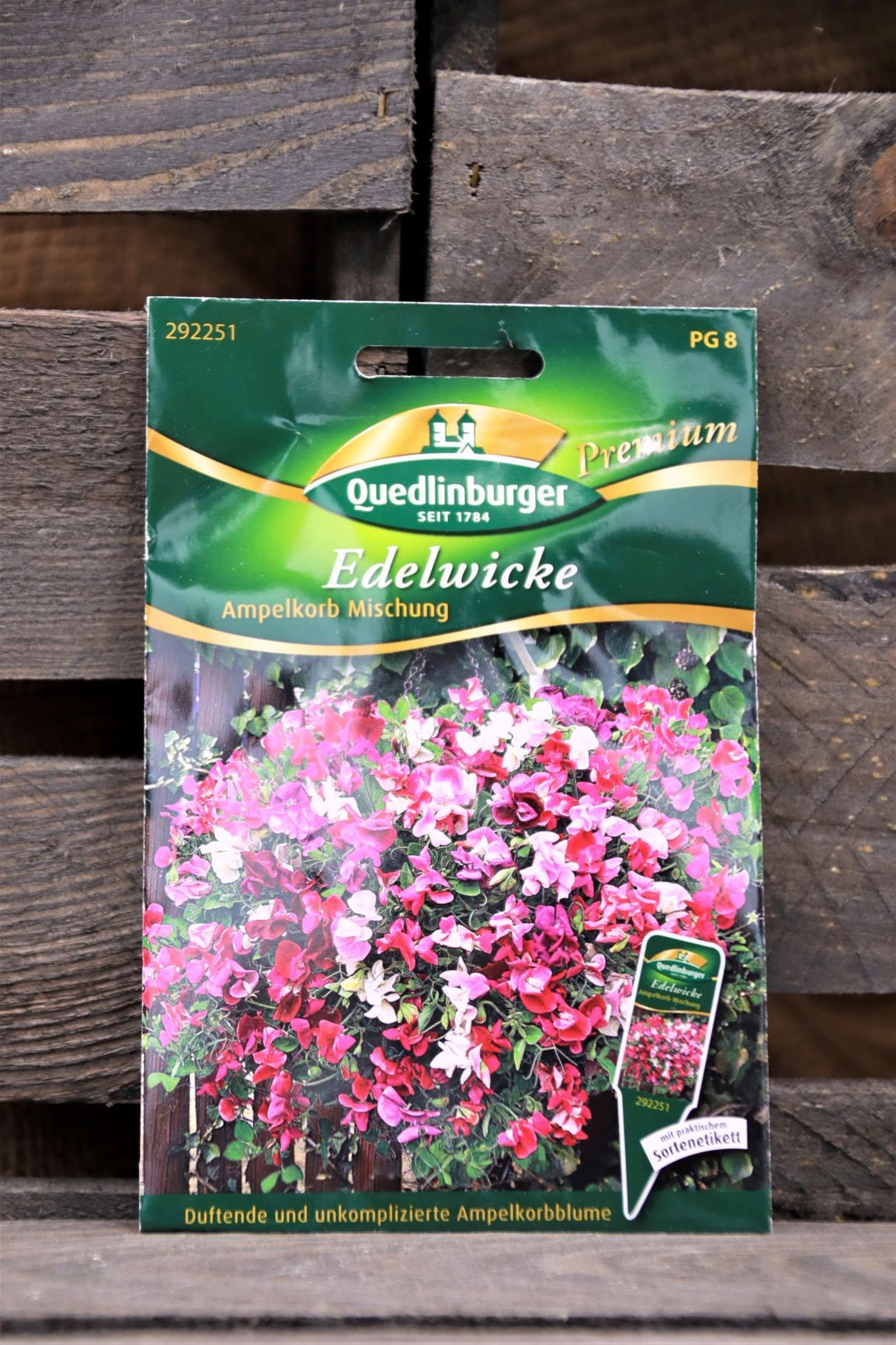 Edelwicke-Ampelkorb Mischung Premium