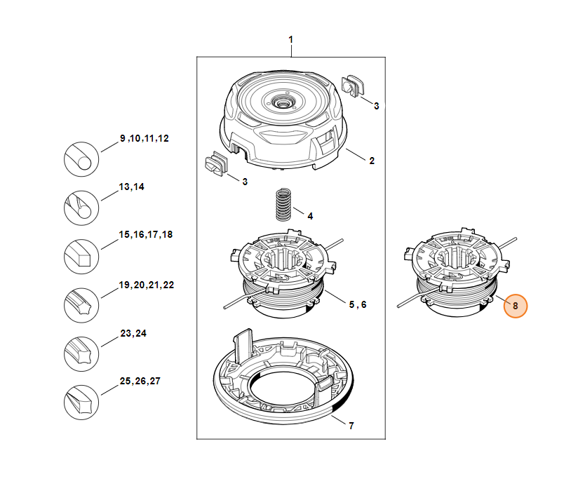 SPULENEINSATZ m.METALLKERN36-2/46-2/56-2