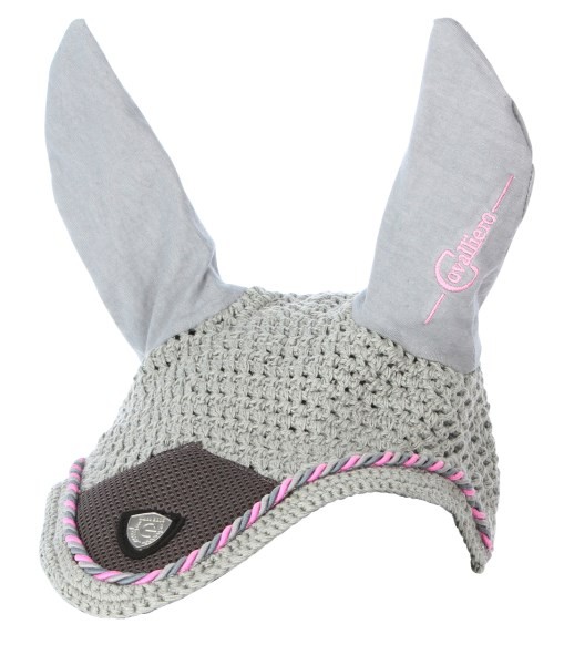 Fliegenhaube Pink/Grau