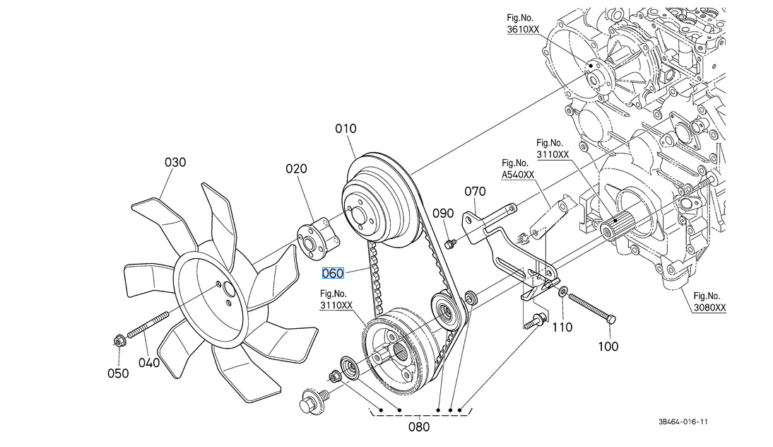 Keilriemen f.M5071N/5072N/STW40