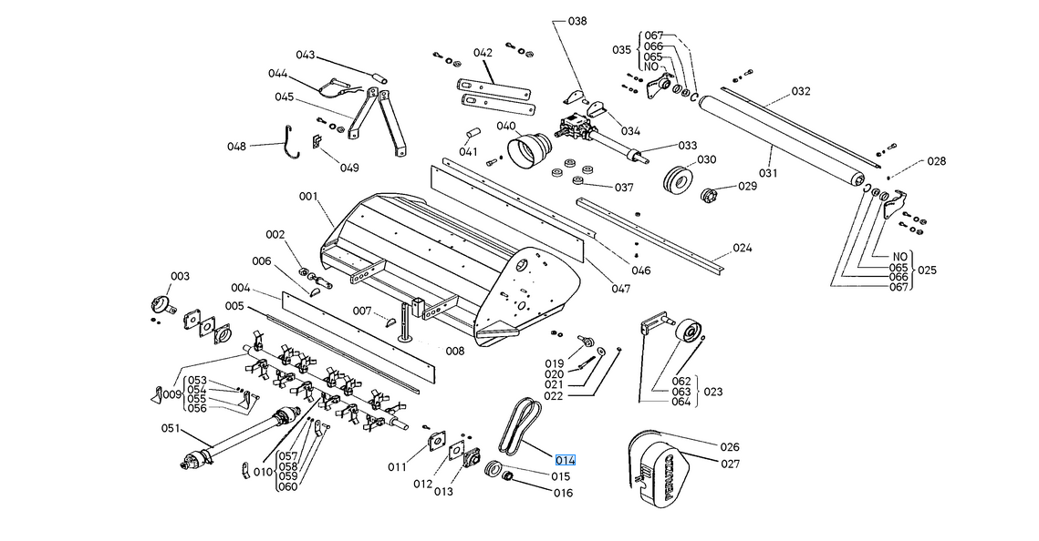 Keilriemen für FOX1200/1400